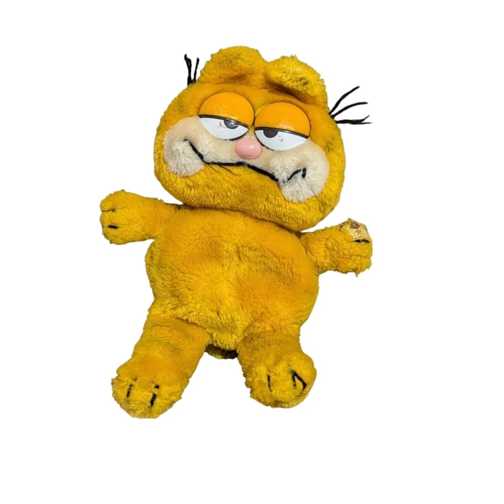 Vintage Garfield Cat Plush Stuffed Toy 1978 1981‎ Fun Farm Retro 9"